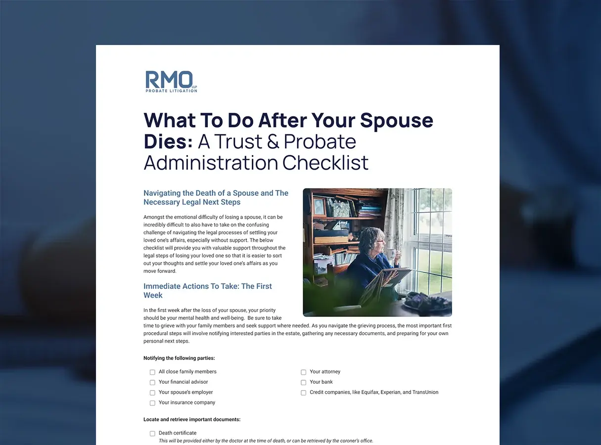 What To Do After Your Spouse Dies: The Ultimate Guide & Checklist